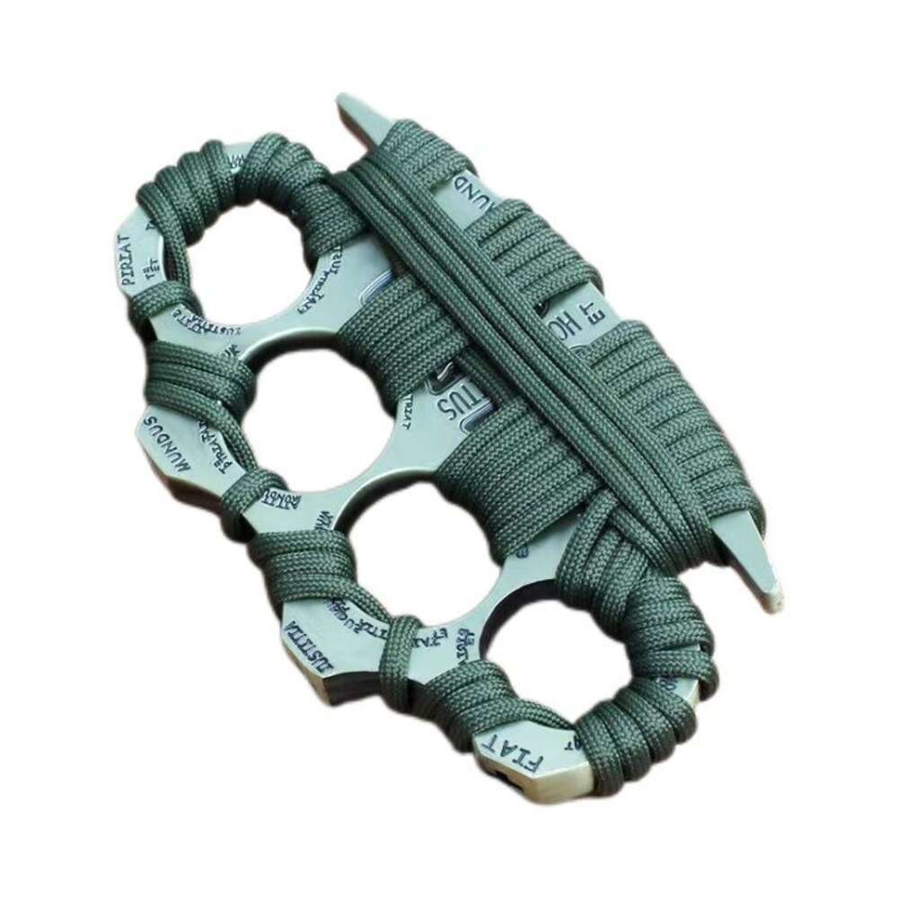 Thickened And Tiger Constantine Widened Metal Four Finger Buckle Defense Copper Ing Fist Ring Titanium Alloy 709883