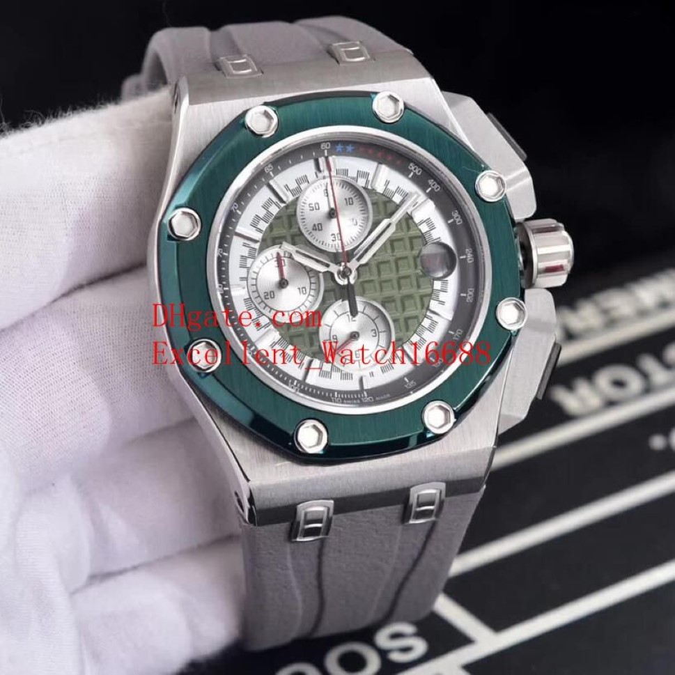 6 Vendi gli orologi da uomo 48 mm Offshore 26568 Cassa in acciaio inossidabile VK Cronografo al quarzo Cinturino in caucciù da lavoro Orologio da uomo230x