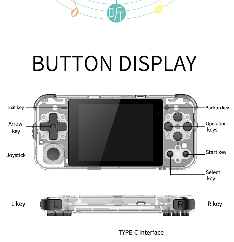 Players POWKIDDY Q90 Hot Sales MultiLanguages Handheld Game Console 3.0Inch IPS Screen Dual Open System Retro Gaming Players Kids Gifts