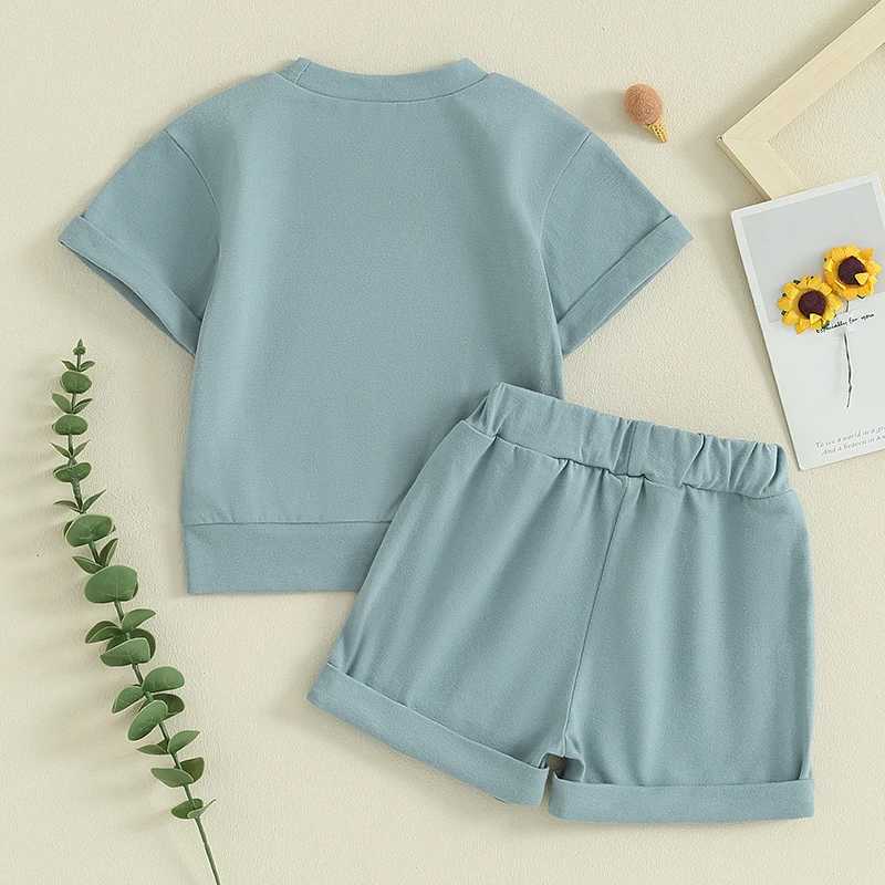 Ensembles de vêtements ma bébé 0-3Y infantile nouveau-né enfant en bas âge bébé garçon vêtements ensembles à manches courtes T-Shirt Shorts tenues décontractées d'été