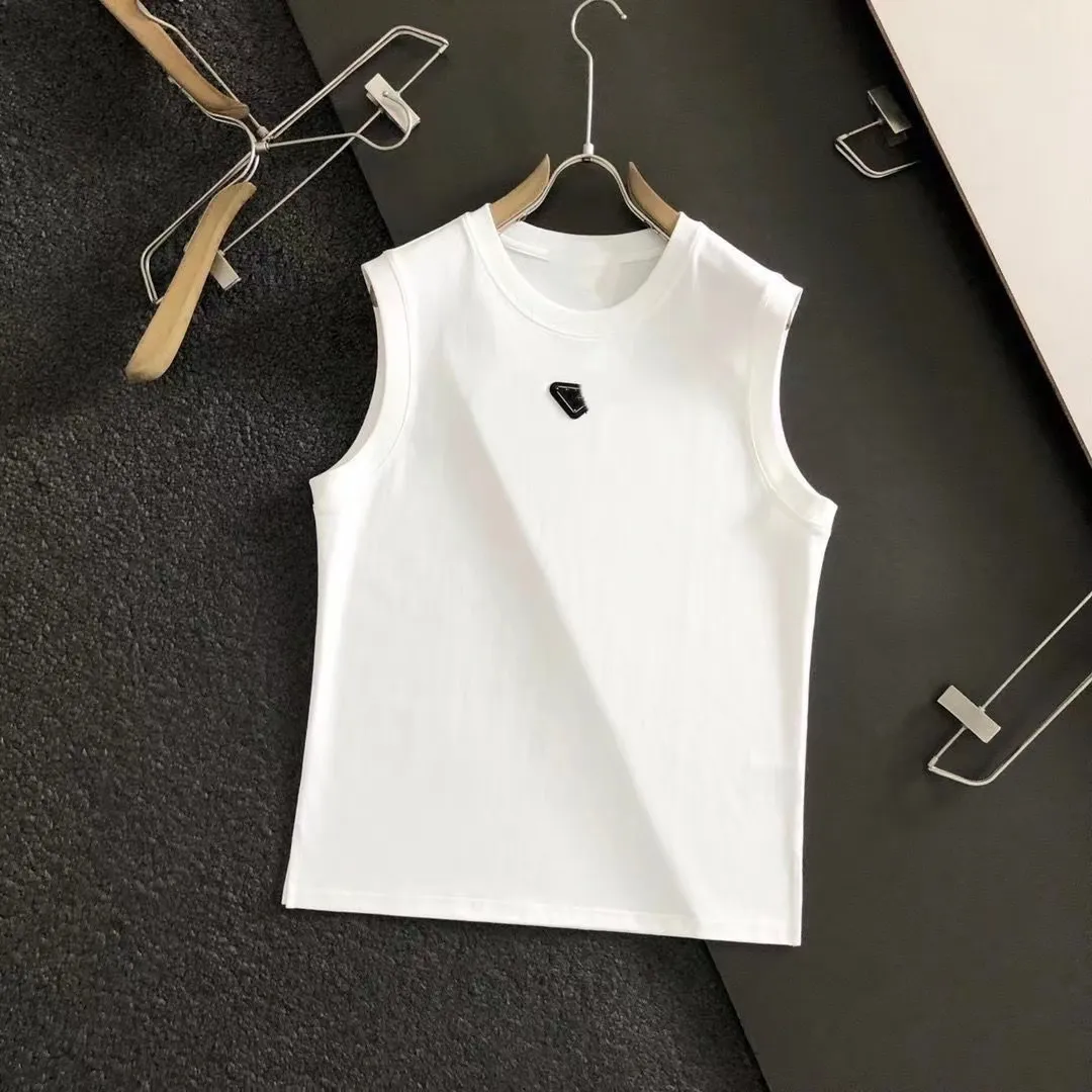 Summer Designer Women`s Tanks Camis Women Tops Tees Crop Top Black White Tank Tops Casual Sleeveless Clothing Shirts Luxurys Solid Color Vest