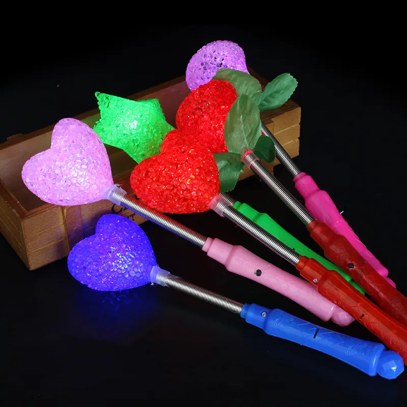 Groothandel LED Gloeiende Stok Feestdecoratie Magische Stok Glow Stick Flash Fairy Stick Night Party Kindergeschenken Glow Party Props Gelukkige Verjaardag