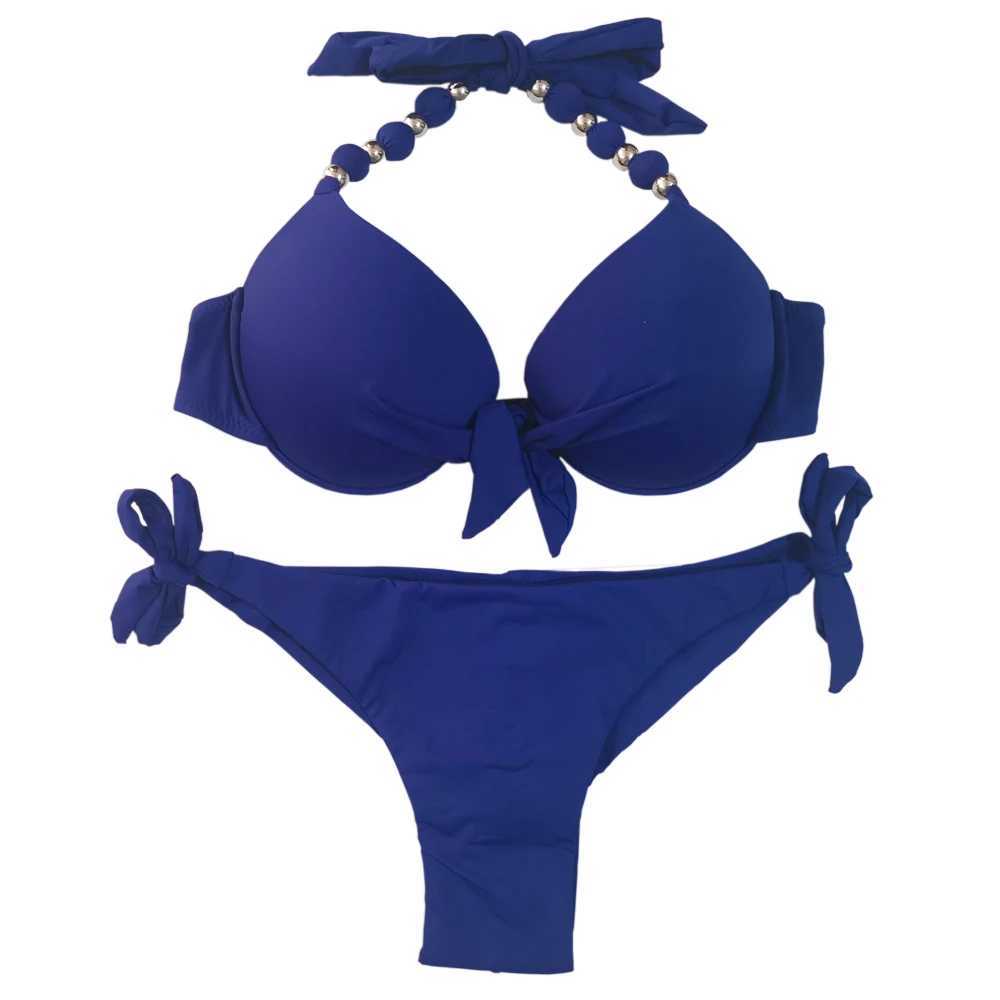 Costumi da bagno da donna EONAR Push Up Bikini Fasciatura da donna Costumi da bagno Brasiliani con fondo tagliato Costumi da bagno bikini Costumi da bagno da donna J240221