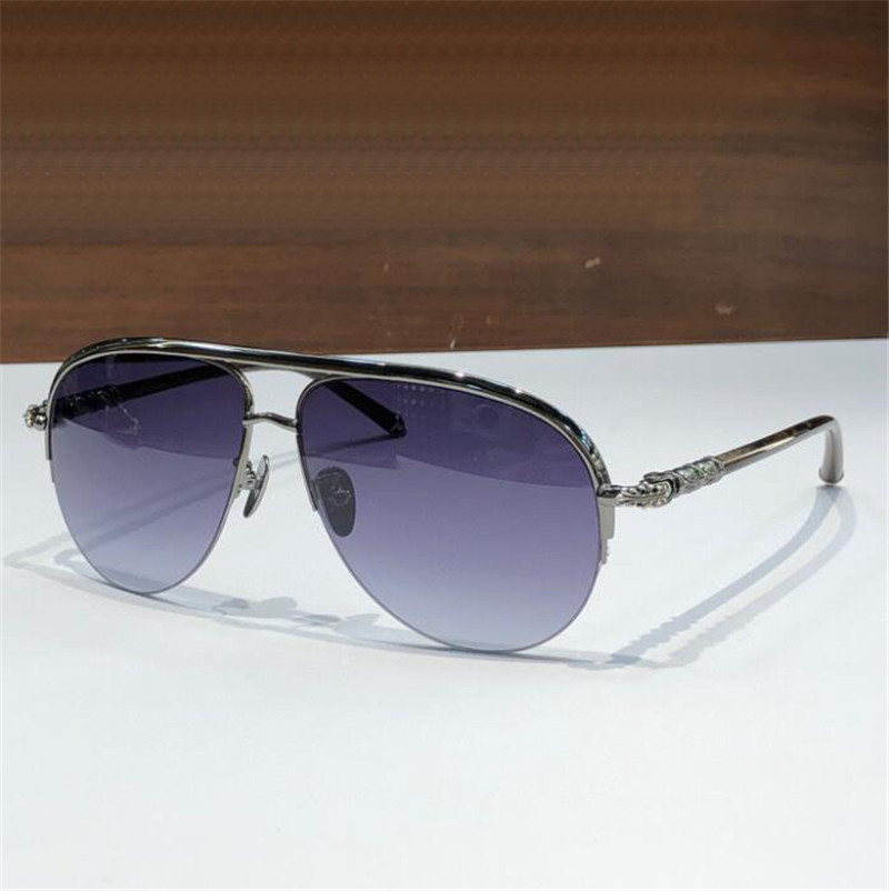 Nouveau design de mode lunettes de soleil pilote PAINAL-A demi-monture en métal exquis rétro simple style généreux haut de gamme extérieur lunettes de protection uv400