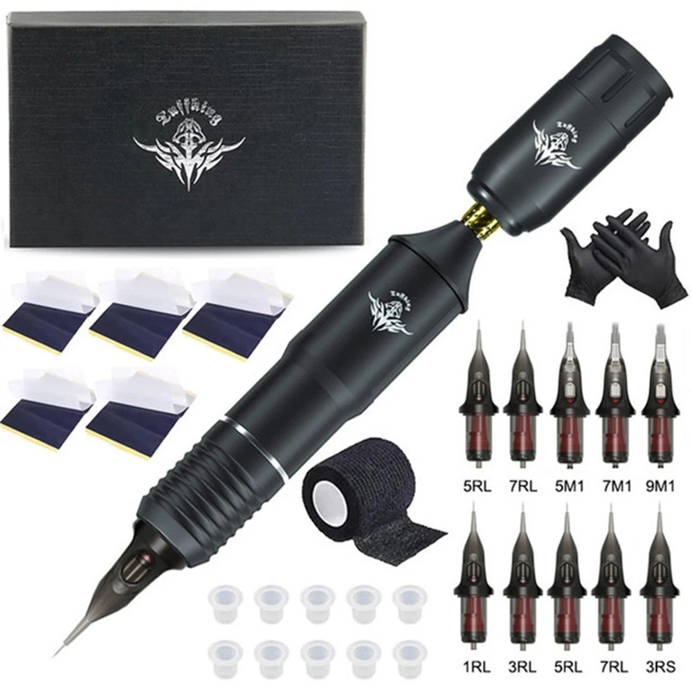 Trimmer Großhandel Professionelle Wireless Tattoo Set Abnehmbare Rc Tattoo Netzteil Tattoo Motor Hine Kombination Tattoo Ausrüstung