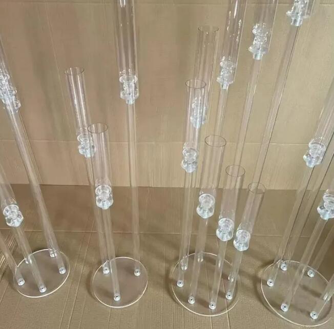 Wedding Decoration Centerpiece Candelabra Clear Candle Holder Acrylic Candlesticks for Weddings Event Party