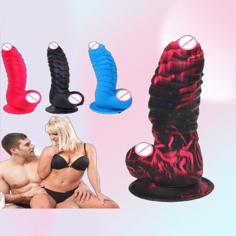 Massage Color Dinosaur Scales Penis With Suction Cup Dildo Female Adult Sexy Toys Real Huge Cock Strapon Big Dick Shop Not Vibrato8425829