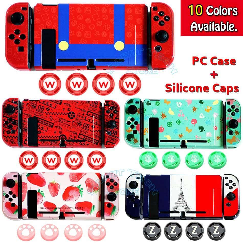 Casos para nintend switch edição limitada escudo protetor ns bonito padrão pele pc capa dura para nintendo switch console joycon