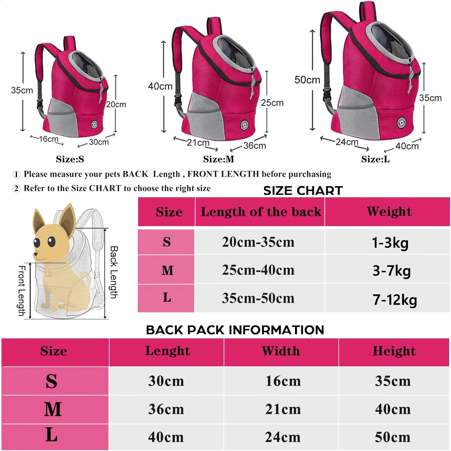 Haustier-Hundetasche für Hunde, Rucksack, tragbar, atmungsaktiv, für Reisen, Hundetasche, Outdoor-Hundetasche, Haustier-Transportzubehör 240219