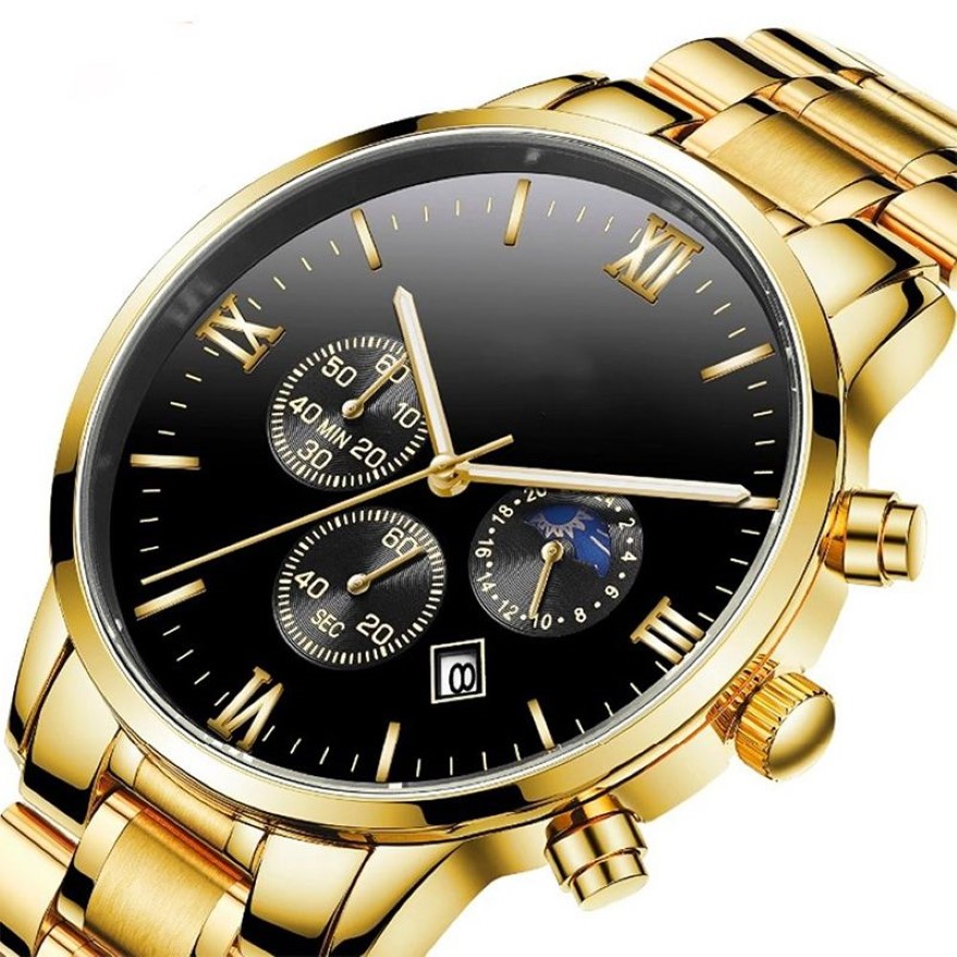 CWP -män tittar på Military Army Quartz Wristwatch Mens Top Brand Luxury Relogio Masculino Sun Moon Star Style Clock212n