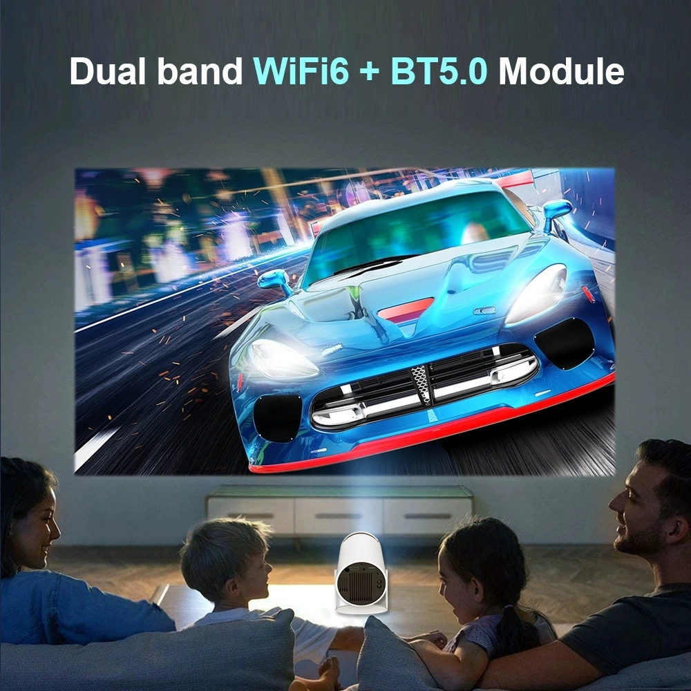 Hy300 Projector WiFi6 200Ansi Android11.0 4K 130 