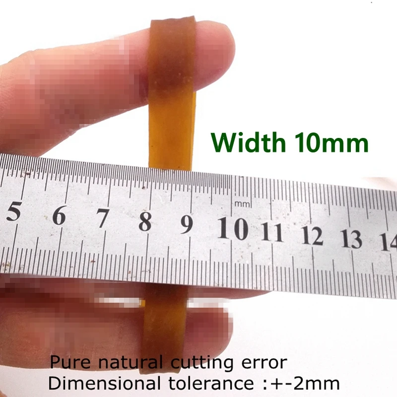 バンド350 lbs 10mm幅弾性バンド100x10mm天然茶色のバインドストラップパッキングテープ弾性力ストレッチ弾性ラバーバンド