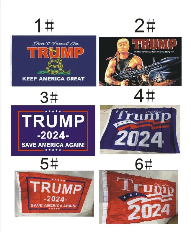 Trump 2024 Banner Flags Donald Trump Keep Make America Great Flag 6 Styles Trump Train Party Banner Flags DA599