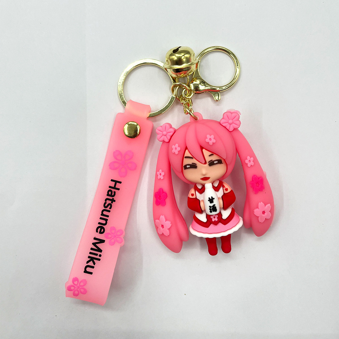 Söt anime nyckelring nyckelchain Keyring American Girl Doll Par Student Personlig kreativ valentinsdag gåva AA8 DHL