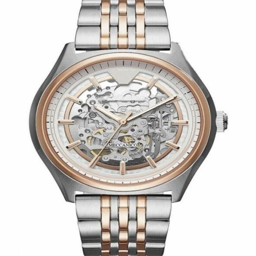 Nieuwe Klassieke Mode Heren Horloges Automatische Machine Skelet Zwart Lederen Heren Horloge AR60002 AR60003 AR60004 AR60005 F310V