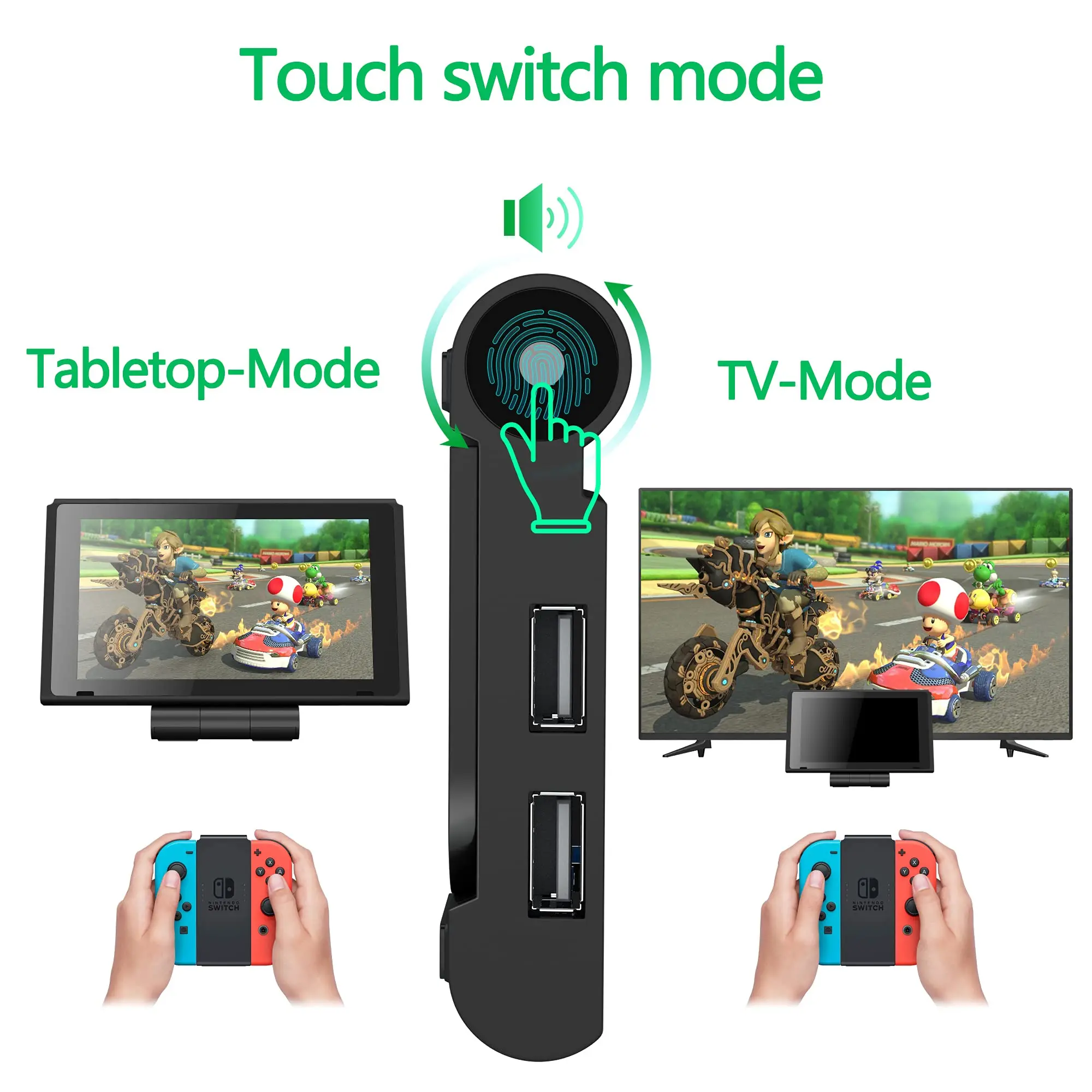 Ladegeräte Switch TV Dock Dockingstation für Nintendo Switch Tragbarer Ladeständer Switch zu 4K HDMI-Adapter mit USB 3.0-Anschluss