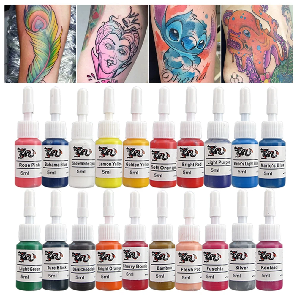 Vapen True Star Tattoo Kits Tattoo Hines Gun With Tattoo Power Supply Tattoo Grips Body Art Complete Tattoo Ink Set Tillbehör