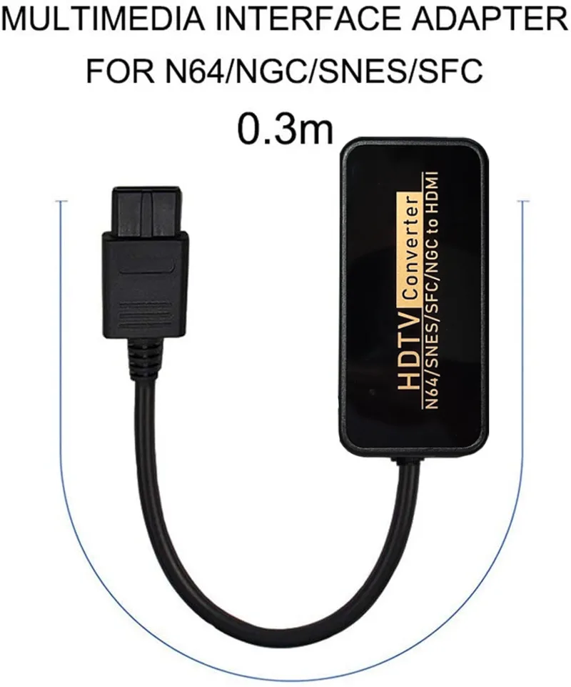 Randapparatuur N64 Naar HDMI Converter HD Link Kabel Voor N64/GameCube/SNES/SFC/NGC naar HDMI Plug en Play 1080P Nintendo 64 Naar HDMI Converte