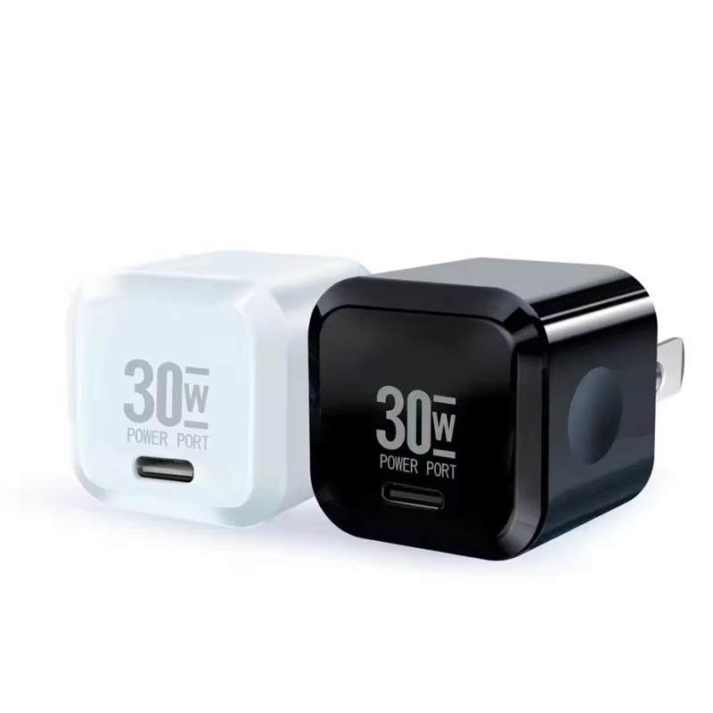 새로운 디자인 30W USB C GAN 전원 어댑터 PD 빠른 30W 충전기 미니 USB 벽 충전기 휴대 전화 용.