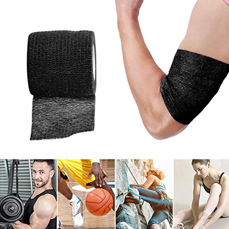 Grips 24 Stuks Wegwerp Samenhangende Tattoo Grip Cover Zelfklevende Bandages Handgreep Buis Voor Tattoo Hine Grip Accessoires