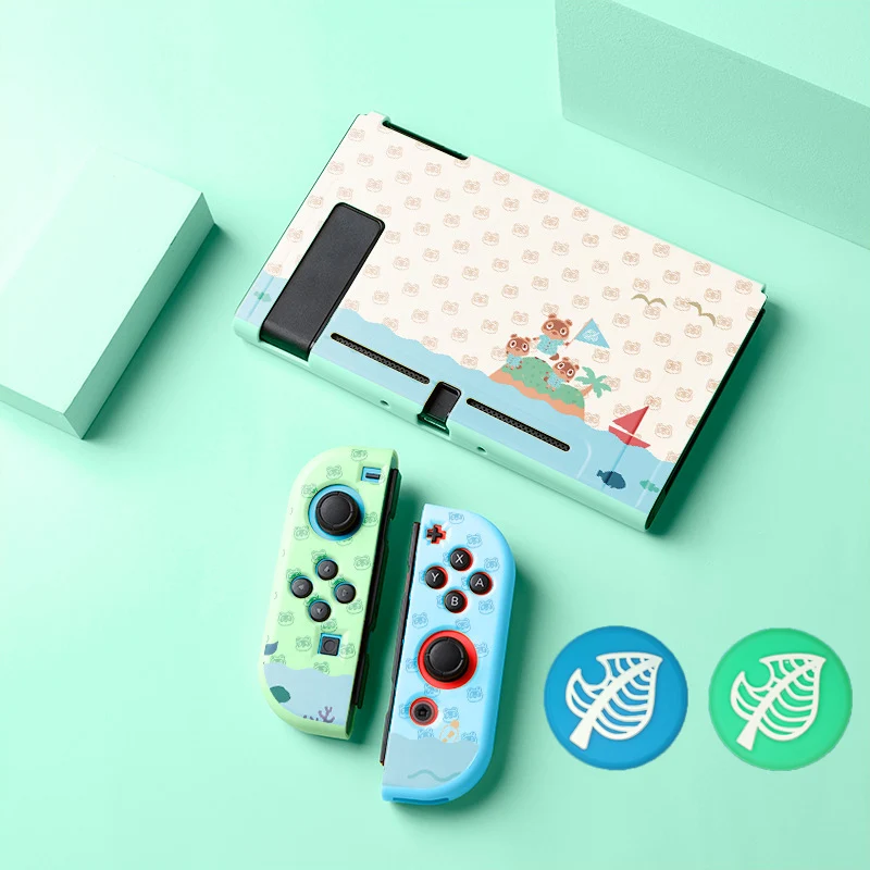 Case Soft Cute Ochronne pokrycie Nintendo Switch OLED 2021 Dockable Silikon Akcesoria z bezpłatnym kciukiem
