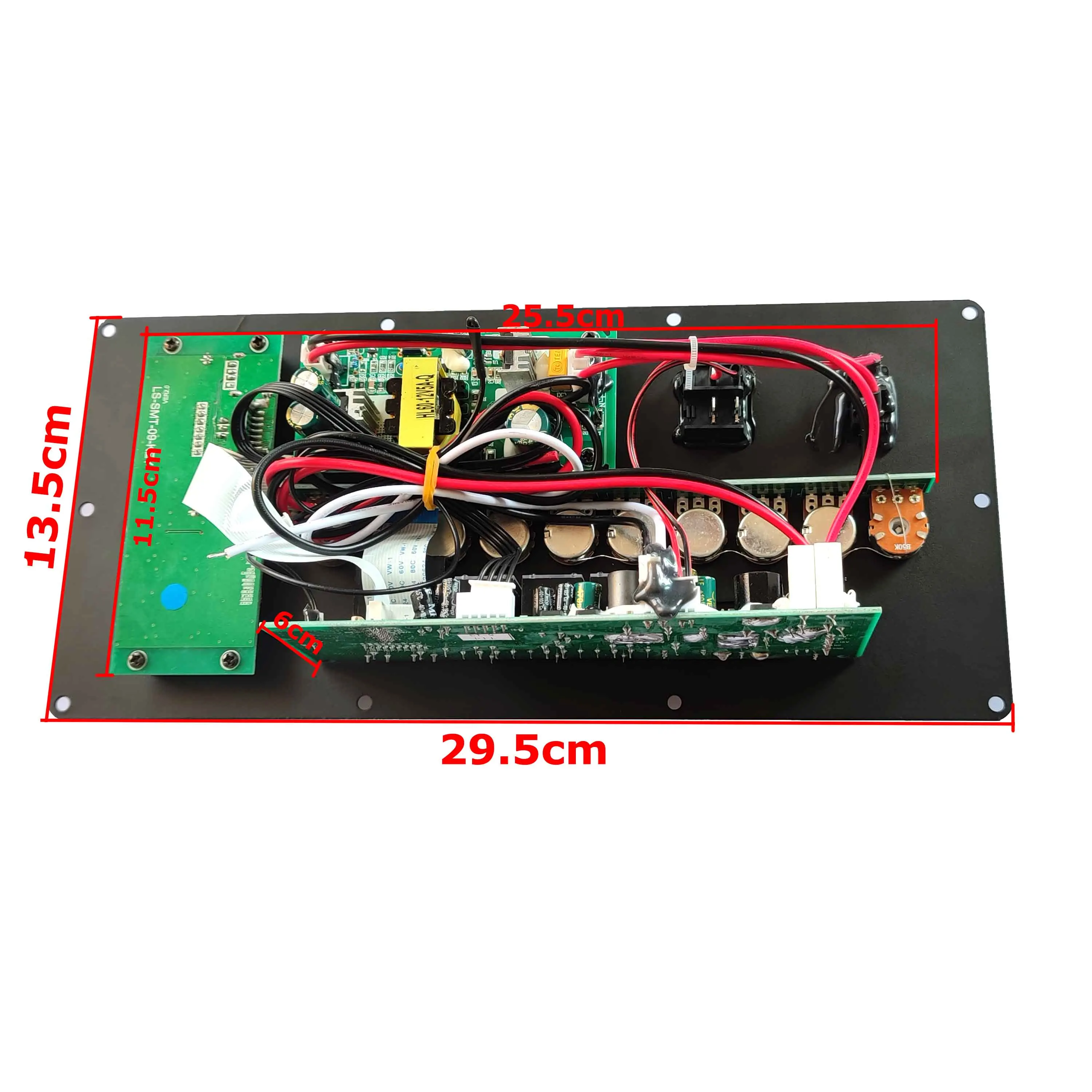 Alto-falantes 12/220V Controle Digital Bluetooth 120W Placa Amplificadora para Alto-falante de 812 polegadas com Microfone Guitarra em Hifi Home Theater DIY