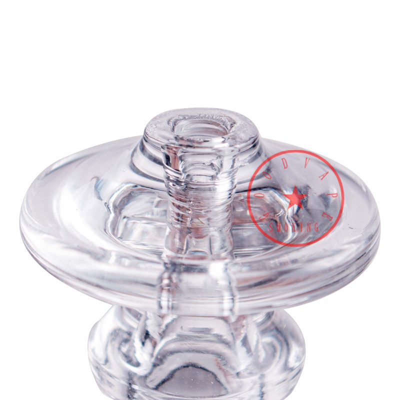 Senaste mini Transparent rökning Pyrex tjockt glas vattenrör kolhydrat naglar torr ört tobaksoljerriggar filter kvarts skål bubbler bongs tips dabber hållare