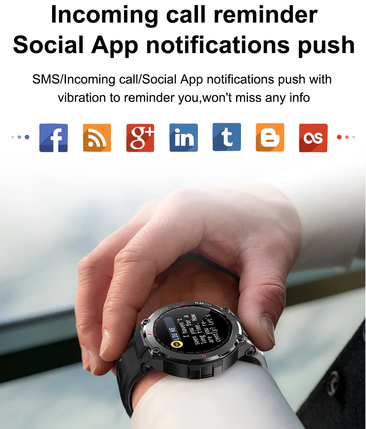 Montre Vivistar New K22 K27 Sport Watch Message Push Smartwatch Men Heart Cartnet Fitness Tracker Smart Watch Smart pour Android iOS