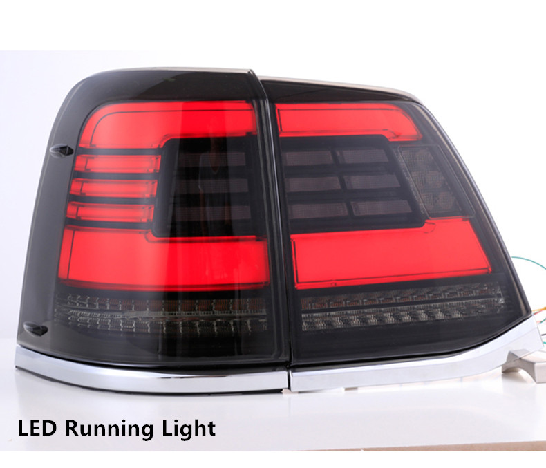 トヨタランドクルーザーのテールランプLEDターンシグナルTaillight 2008-2015 LC200リアランニングブレーキライトオートモーティブアクセサリー