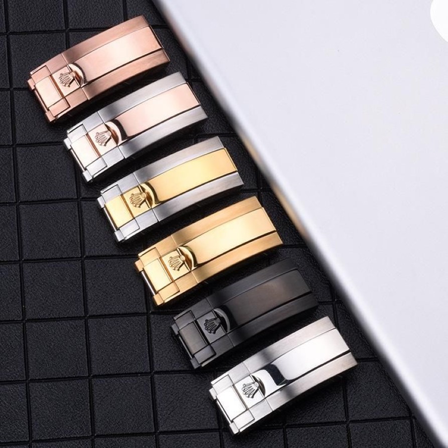 Watch Bands Accessories Band Metal Buckle For Green Water Ghost Yacht 16 18 9mm Men Stainless Steel Clasp247Q