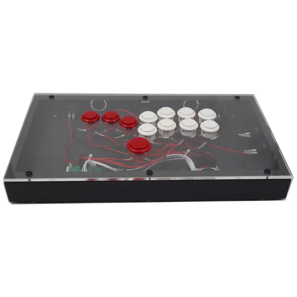 Joysticks RACJ800B Alle Tasten Hitbox Stil Arcade Joystick Fight Stick Game Controller Für PS4/PS3/PC Sanwa OBSF24 30 DIY Version