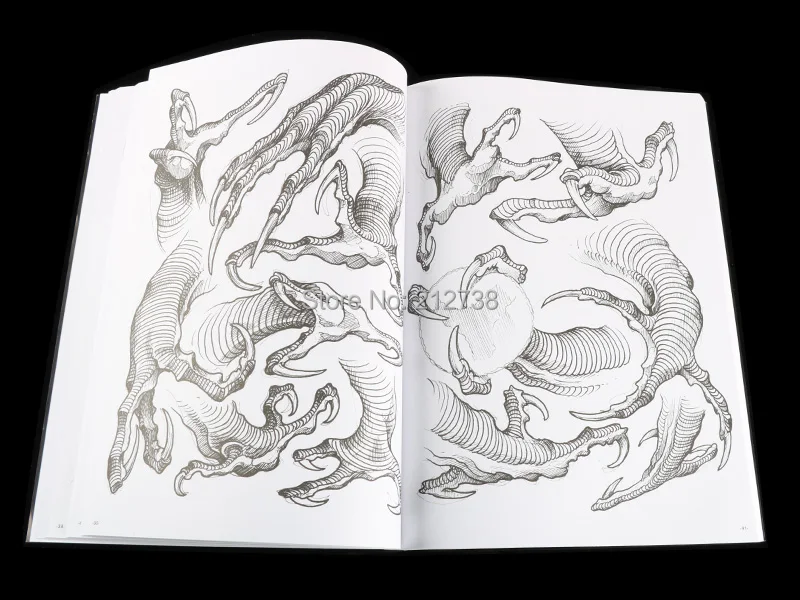 Robes les plus récentes conceptions de tatouage de griffes de dragon par Filip Leu livre de tatouage modèle de conception d'art corporel modèle de conception gratuit Shippingb5