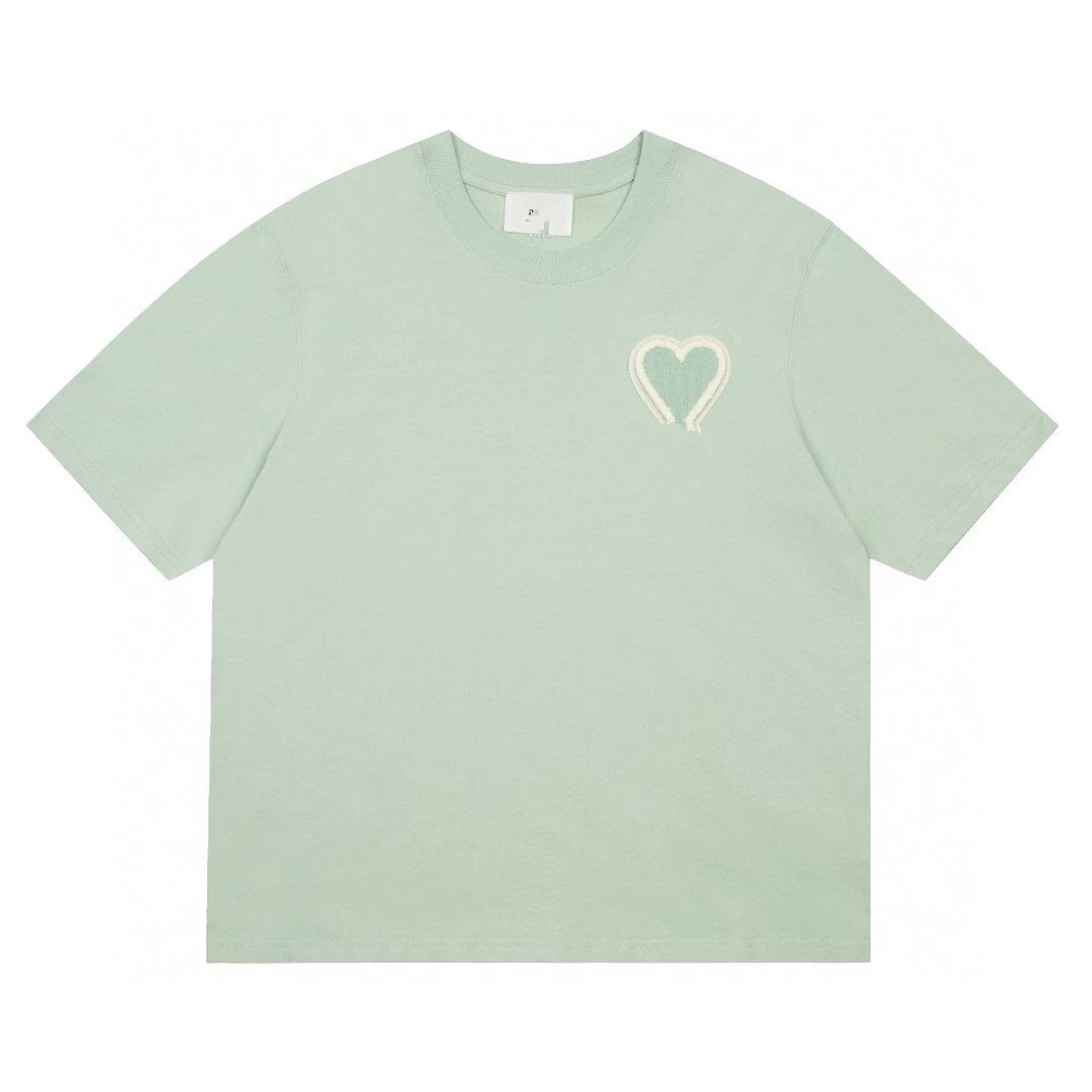 T-shirt classique à manches courtes avec grand logo, serviette en pur coton brodé pour couple