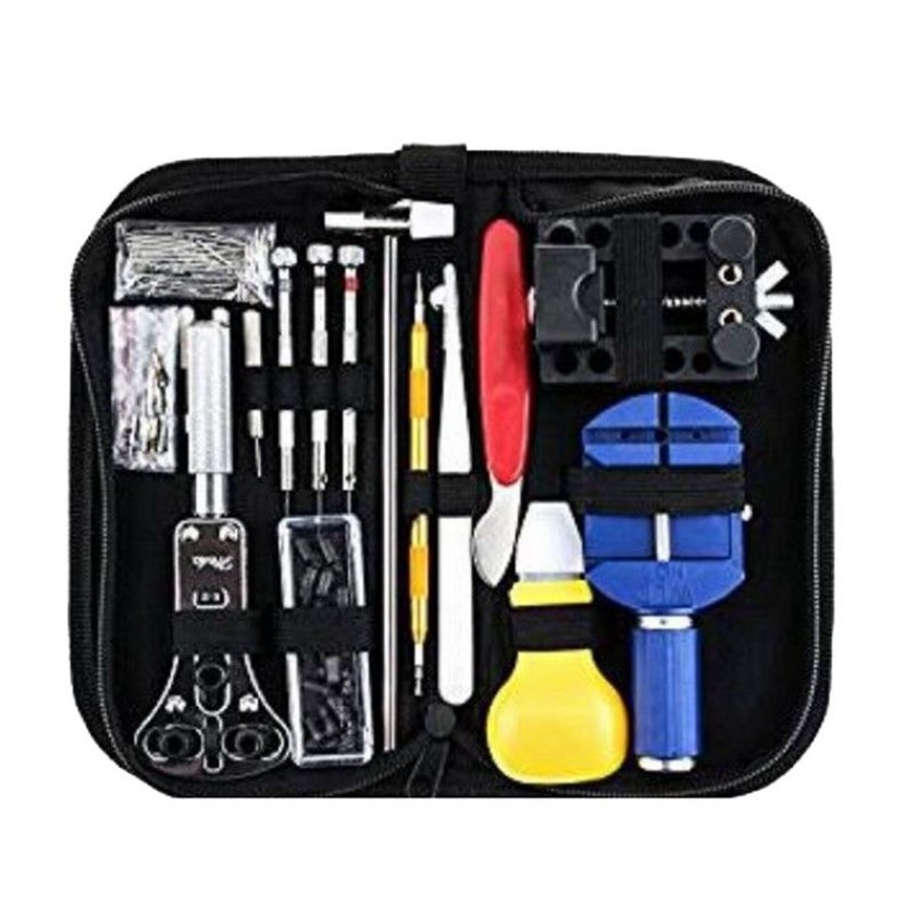 Kits de réparation de montres, 147 pièces, Kit d'outils, ouvre-boîtier, lien, dissolvant de barre à ressort, outils d'horloger en métal pour le réglage, Band257k