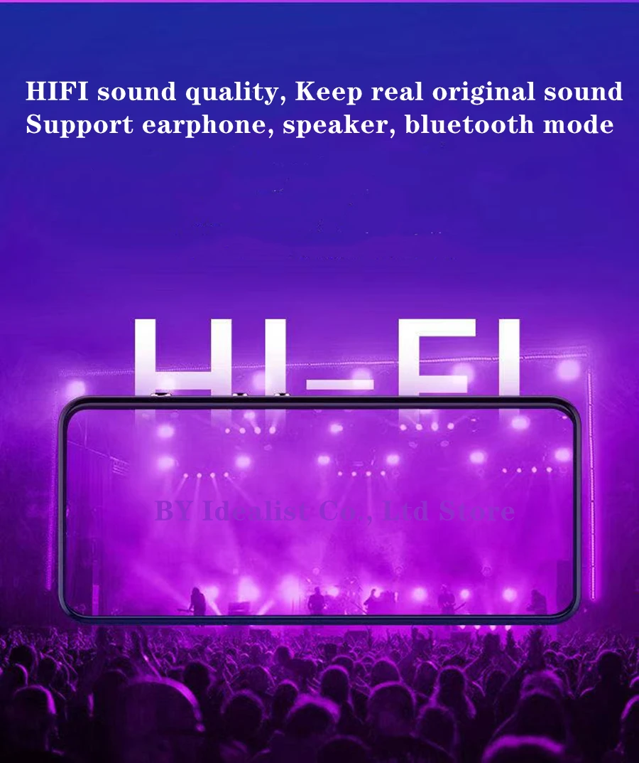 Haut-parleurs Bluetooth MP3 lecteur de musique haute résolution 4.0 