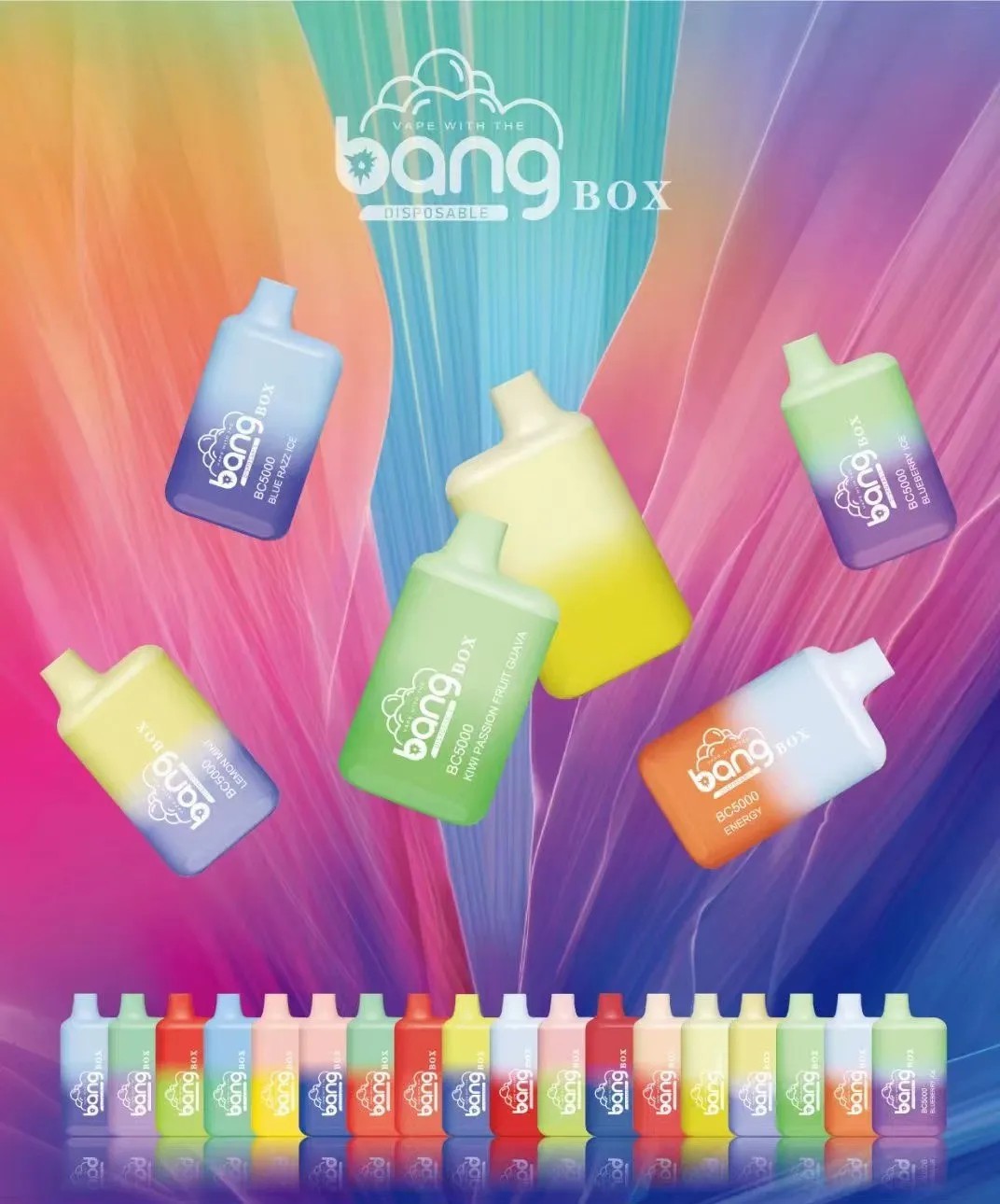 Original Bang Box 5000 Puffs Disposable vaper 5K 5000 puff E Cigarettes Bang Cigarette Vape 5000 Disposable Vapes Pen Device 650mah 11ml Cartridge Pod