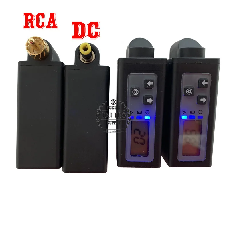 Clip Fks Neueste Wireless Tattoo Netzteil 2000mah Mini Power Bank V2 LCD Bildschirm Tattoo Batterie Rcadc Stecker Tattoo ausrüstung