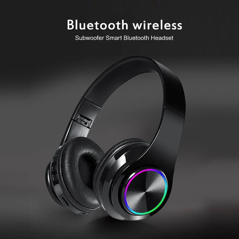 Headphone/Headset Dual Connection Bluetooth Headphones High Quality Wireless Support TF Card MP3 Playback Long Battery Duration Headset Portable