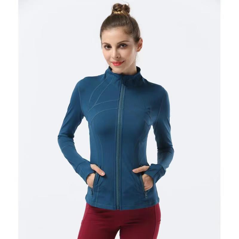 Long Sleeve Sports Jacket Women Zip Fitness Yoga Shirt Winter Warm Gym Top Activewear Running Coats Workout Clothes For Cycling