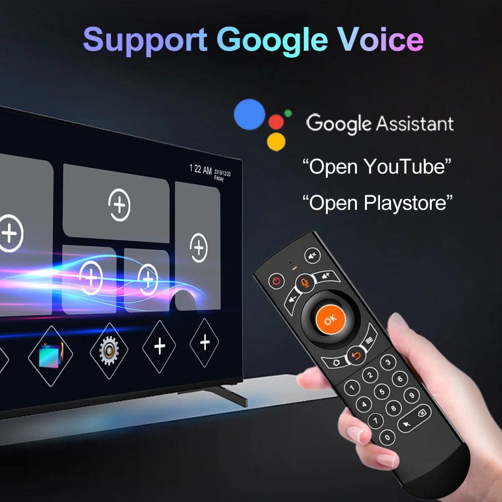 Box Vontar Z5 Android 11.0 TV Box 2.4 / 5G double WiFi OTA BT 4K Media Player RK3318 Max 4GB RAM 64GB ROM Google Top Box