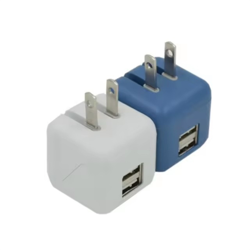 Gorąca sprzedaż mini podwójne USB 2 porty do ładowarki do składania ładowarki USB ładowarka ścienna USB