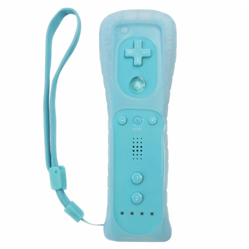 Remotes Blue Motion Sensor Remote Controller + Wired Nunchuck Combo for Nintendo Wii Console