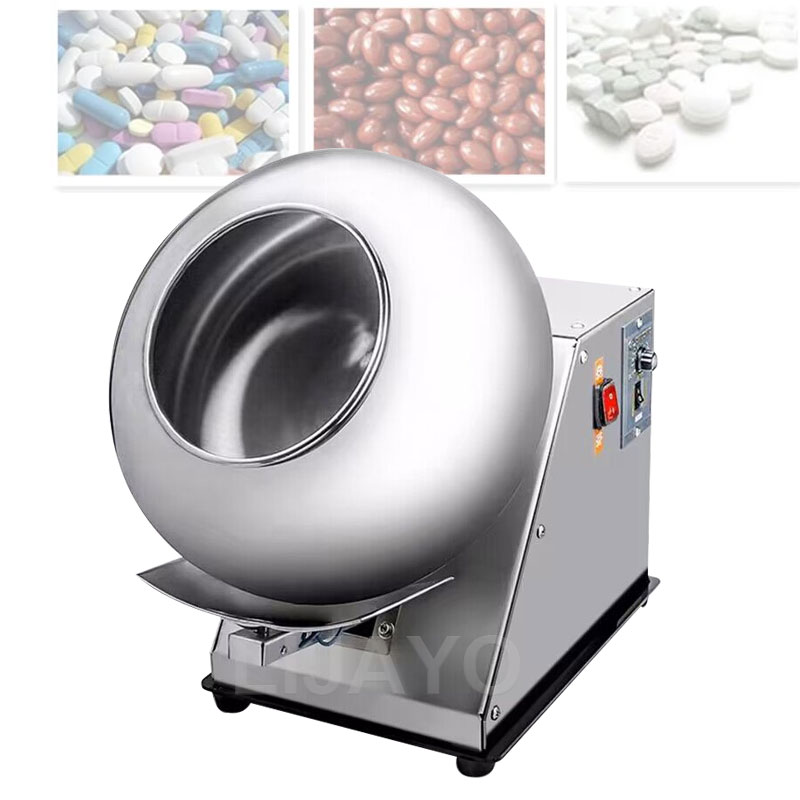 Automatic Dry Fruit Chocolate Bean Praline Nut Sugar Caramel Seed Powder Spray Mixing Coating Production Machine