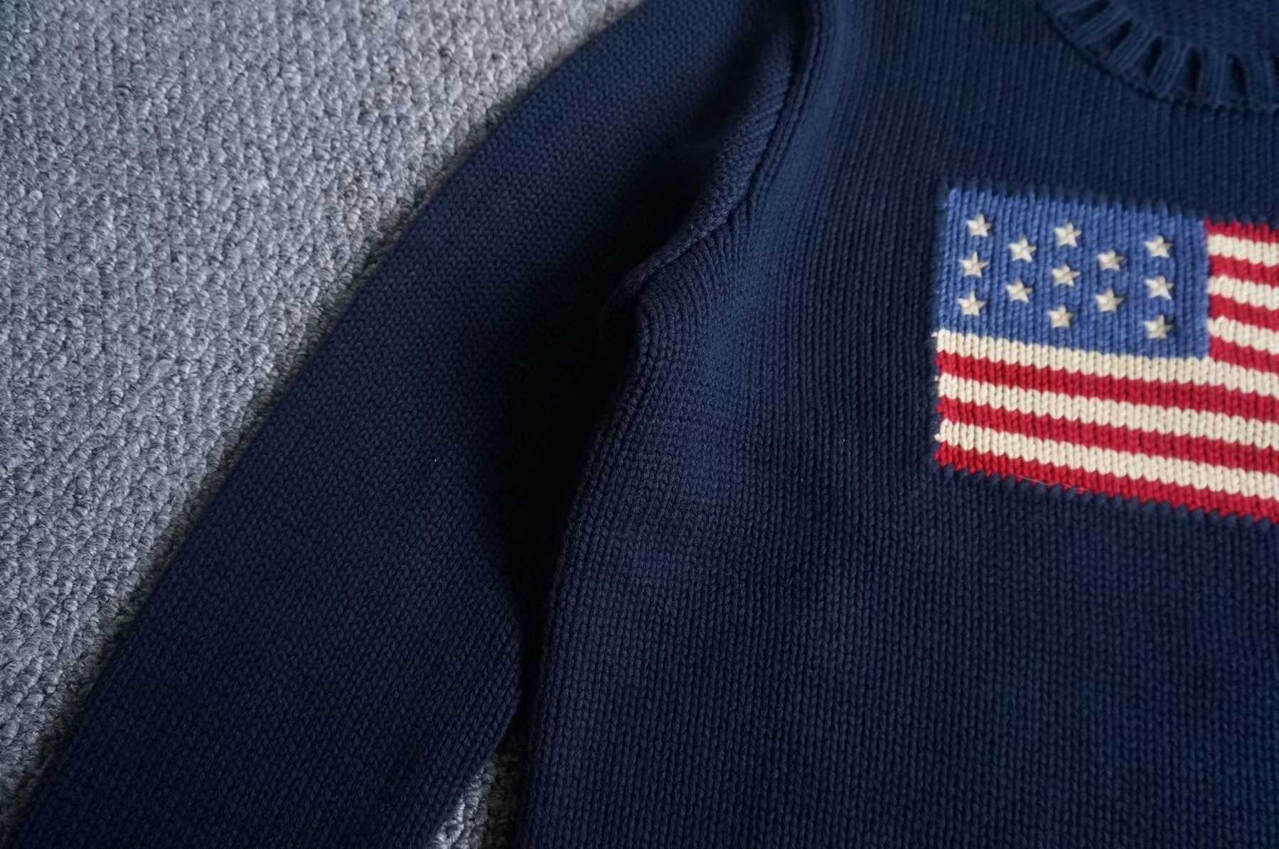 미국 프리미엄 남자 니트 스웨터 - 세련되고 편안한 양모 블렌드 풀오버  loading=