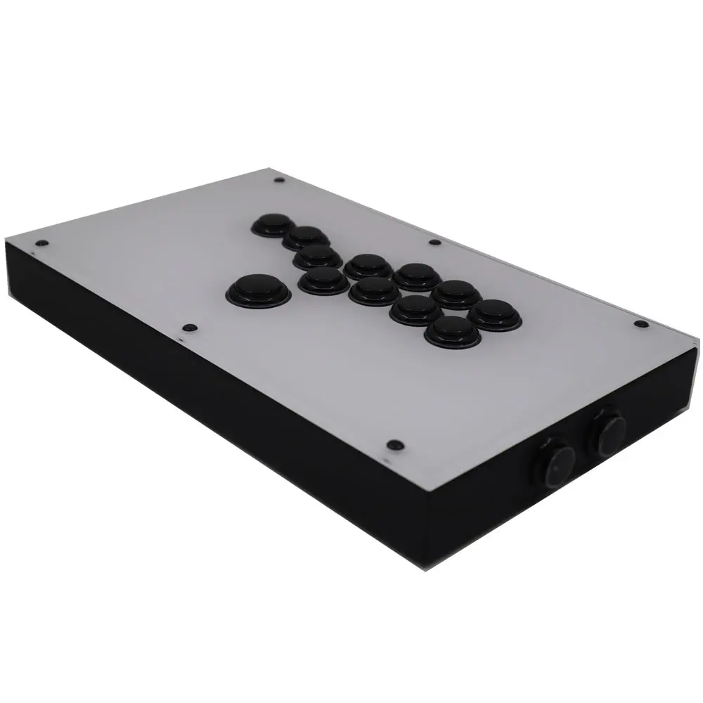 Joysticks racj800b Wszystkie przyciski w stylu Hitbox Arcade Joystick Fight Stick Game kontroler PS4/PS3/PC SANWA OSF24 30 BIAŁY BARD