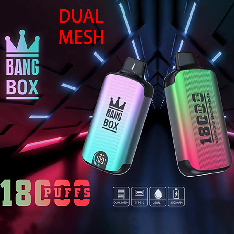 bang box 18000 20k digital puffs Disposable E cigarettes vape Pod Device 850mAh Battery 26ml Prefilled Vs puff 12000 18k 20000 puff 18000 bang king 15000 15k digital