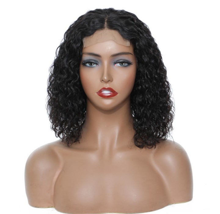 Deep Wave Wig Human Hair Wigs Curly Short Bob Brazilian For Black Women Hd Full Frontal Water Wave Wet And Wavy Lace Front Wig