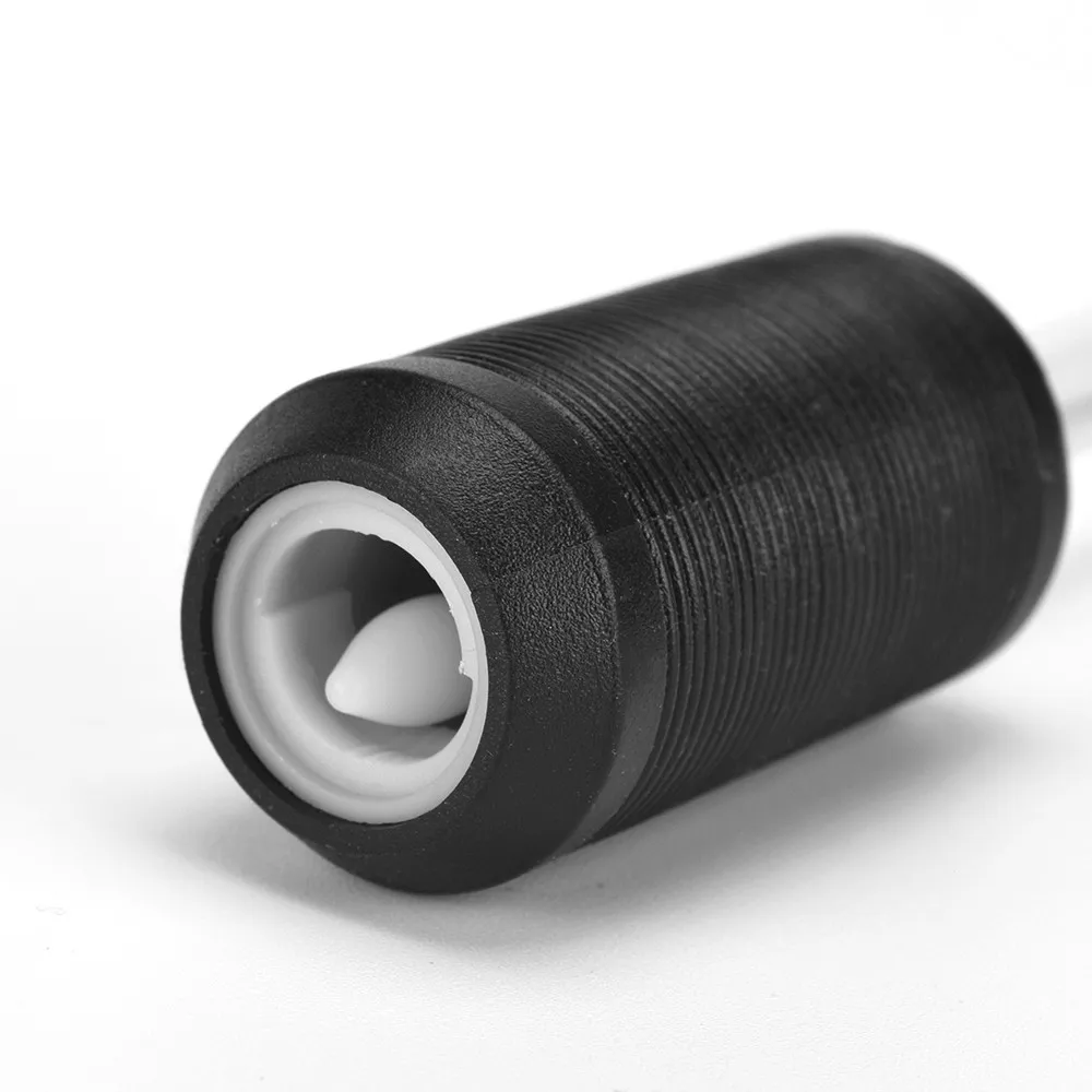 Klipp 10st 25 mm svart silikontatueringsgrepp med nålstångtatueringsgrepp rör transparent silikongummitör för tatueringsleverantör