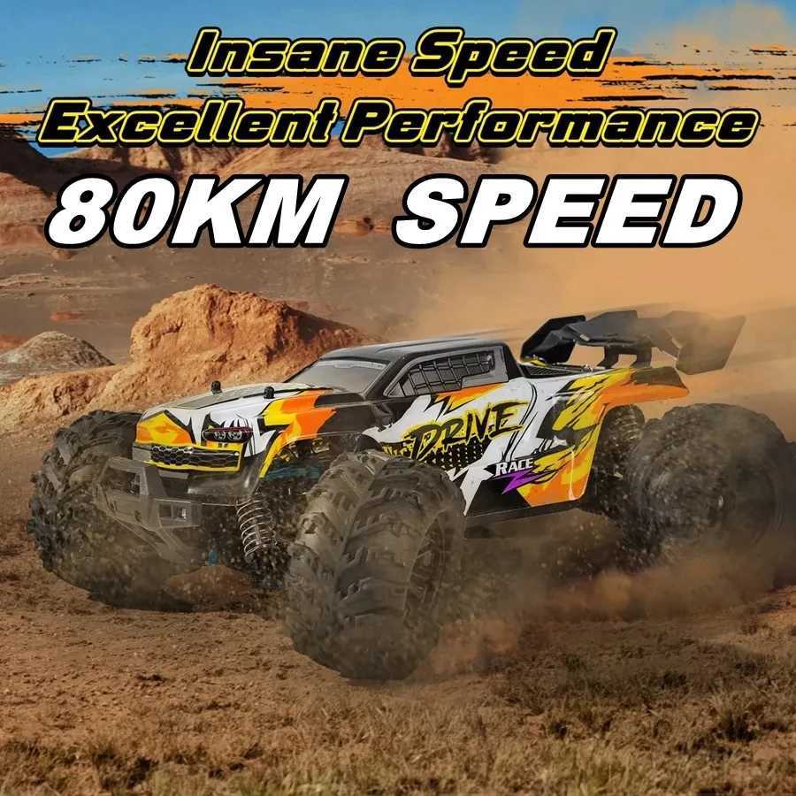 Electric/RC Car 4WD Remote Control Car Off Road 4x4 RC High Speed ​​Truck Super Brushless 50 eller 80 km/h snabb drift racing monster leksak barn vuxna