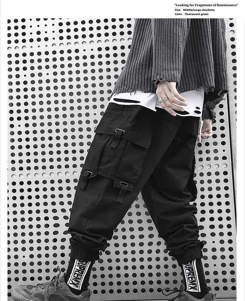 Men's Pants New Men's Sweatpants Loose National Fashionable Foot Binding Comfortable Casual Fashion Overalls Mens Male Trousers StreetwearsL2402